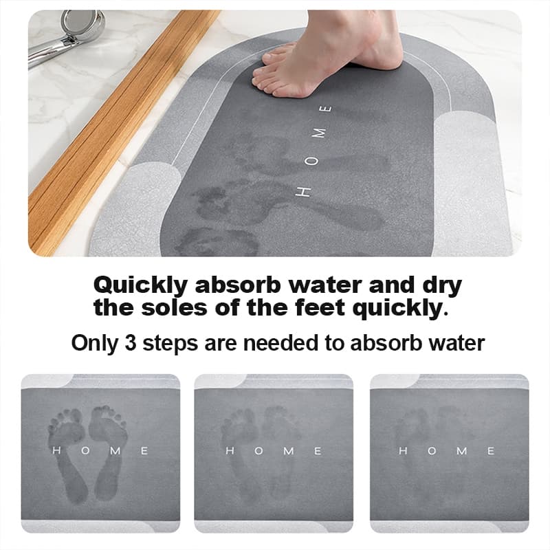 Magic Super Absorbent Bath Mat Quick Drying Bathroom Rug Nonslip
