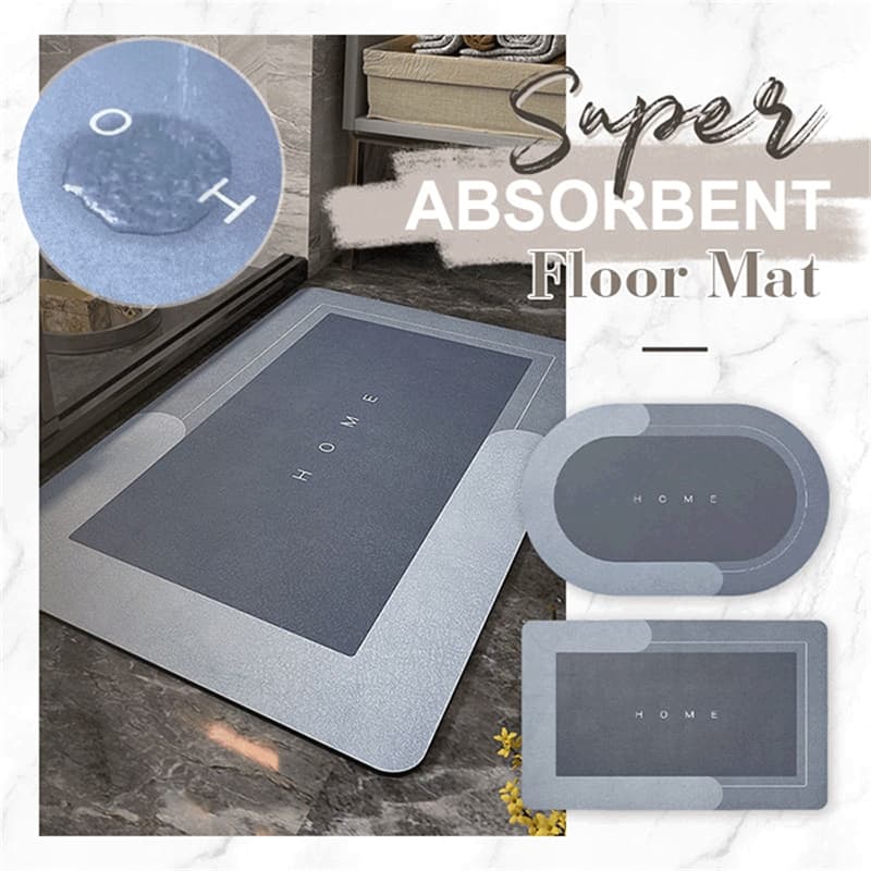Magic Super Absorbent Bath Mat Quick Drying Bathroom Rug Nonslip