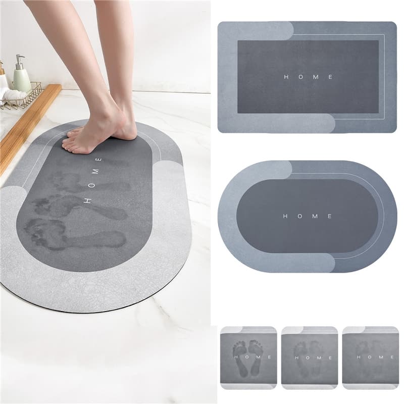 Magic Super Absorbent Bath Mat Quick Drying Bathroom Rug Nonslip
