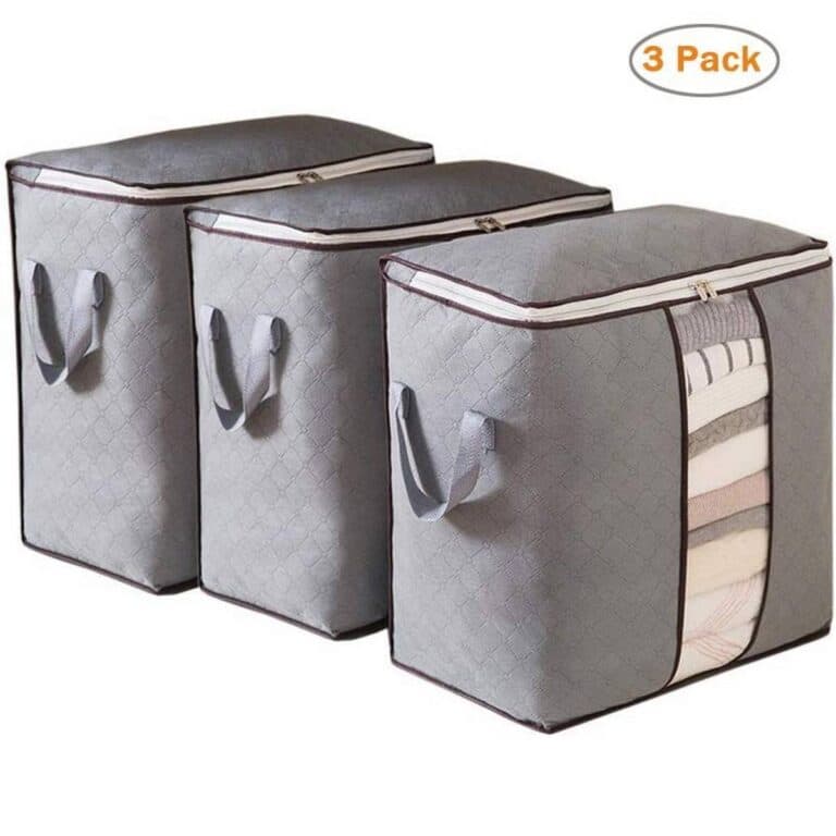 3PCS Thickened Non-woven Multi-functional Storage Bag Clothes Quilt Storage Bag Moving Packing Luggage Bag High Capacity