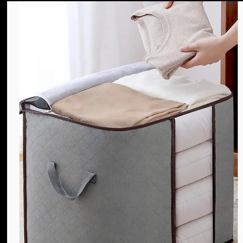 3PCS Thickened Non-woven Multi-functional Storage Bag Clothes Quilt Storage Bag Moving Packing Luggage Bag High Capacity