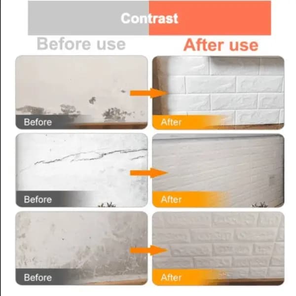 3D Brick Wall Stickers Waterproof Self-adhesive Wallpaper Home Decor Living Room Kitchen Wall Luxury Renovation