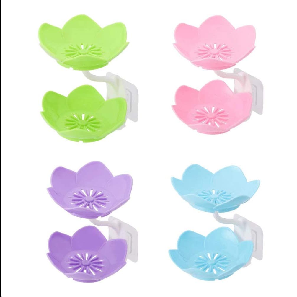 Double Flower Soap Tray