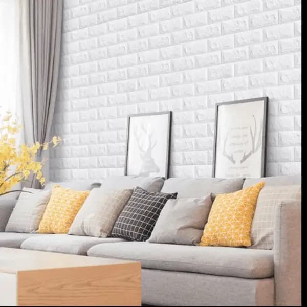 3D Brick Wall Stickers Waterproof Self-adhesive Wallpaper Home Decor Living Room Kitchen Wall Luxury Renovation